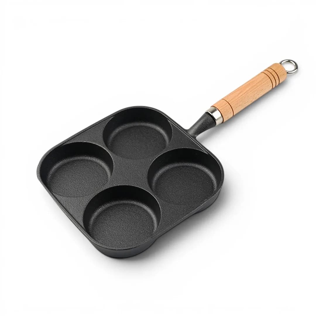 Cast Iron Four-Hole Egg Pan