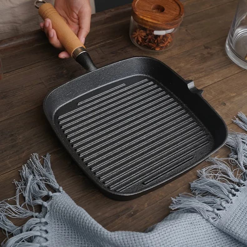 Cast Iron Steak Grill Pan