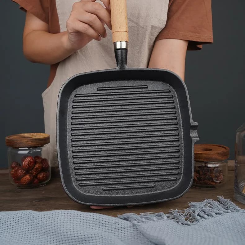 Cast Iron Steak Grill Pan