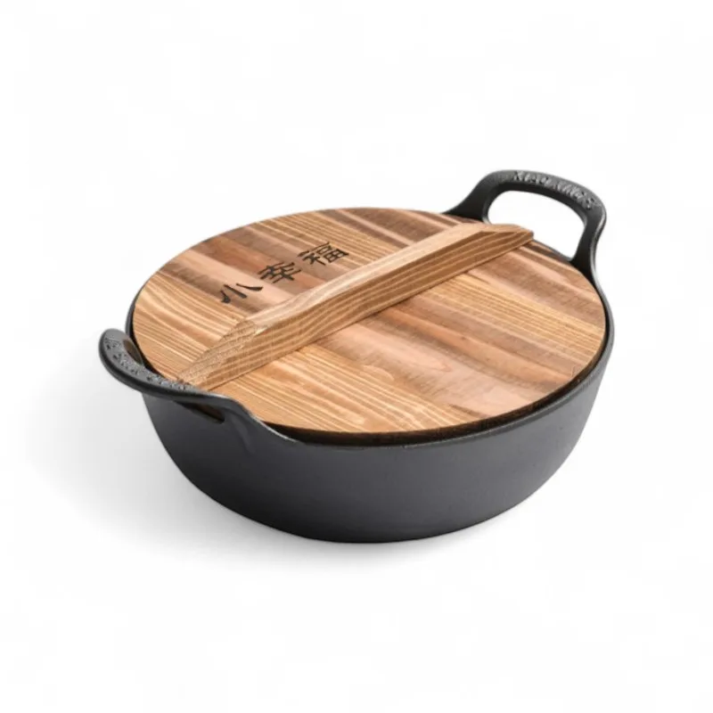 Cast Iron Twin-Handle Stew Pot
