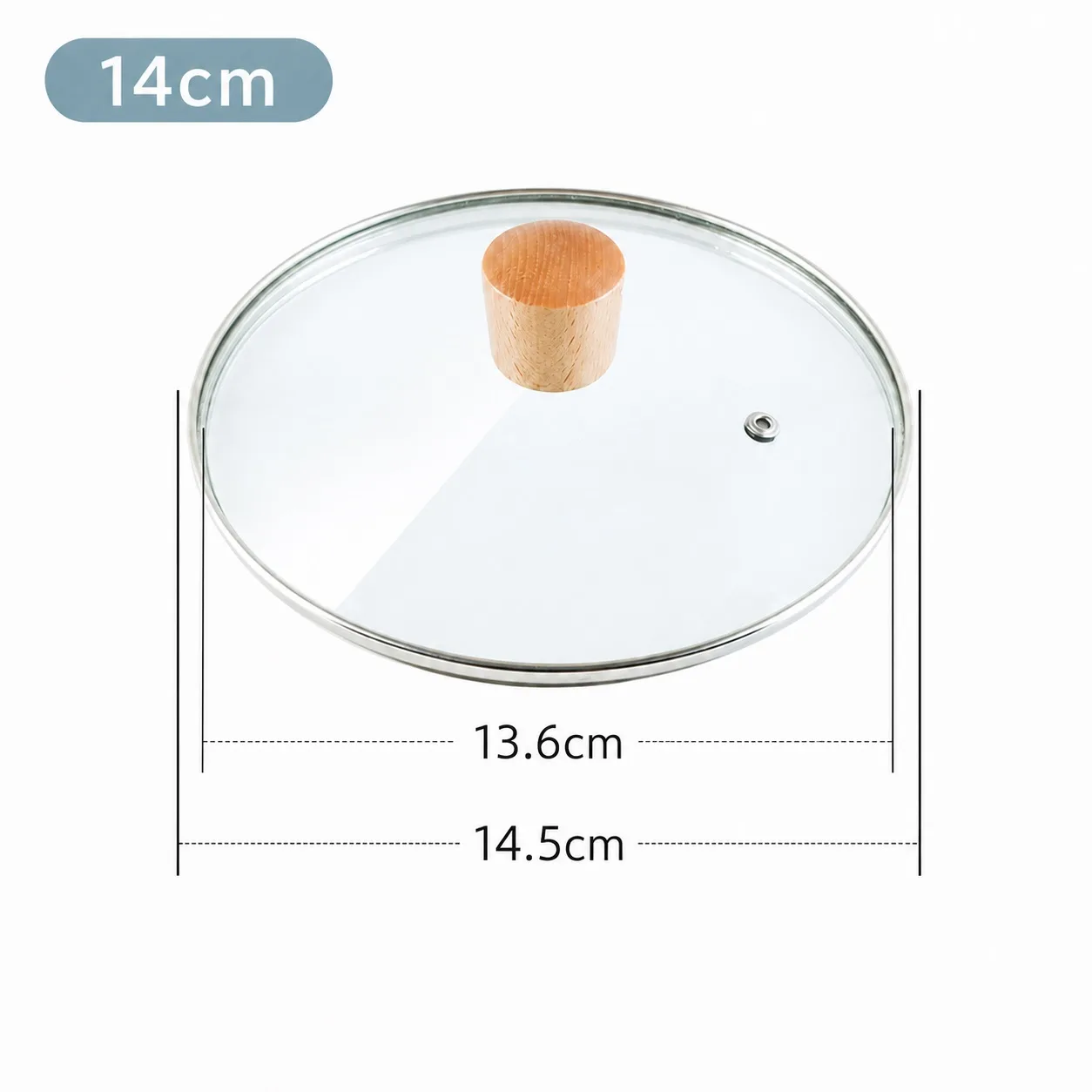 14cm (fits pot Ø 13.6-14.5cm)