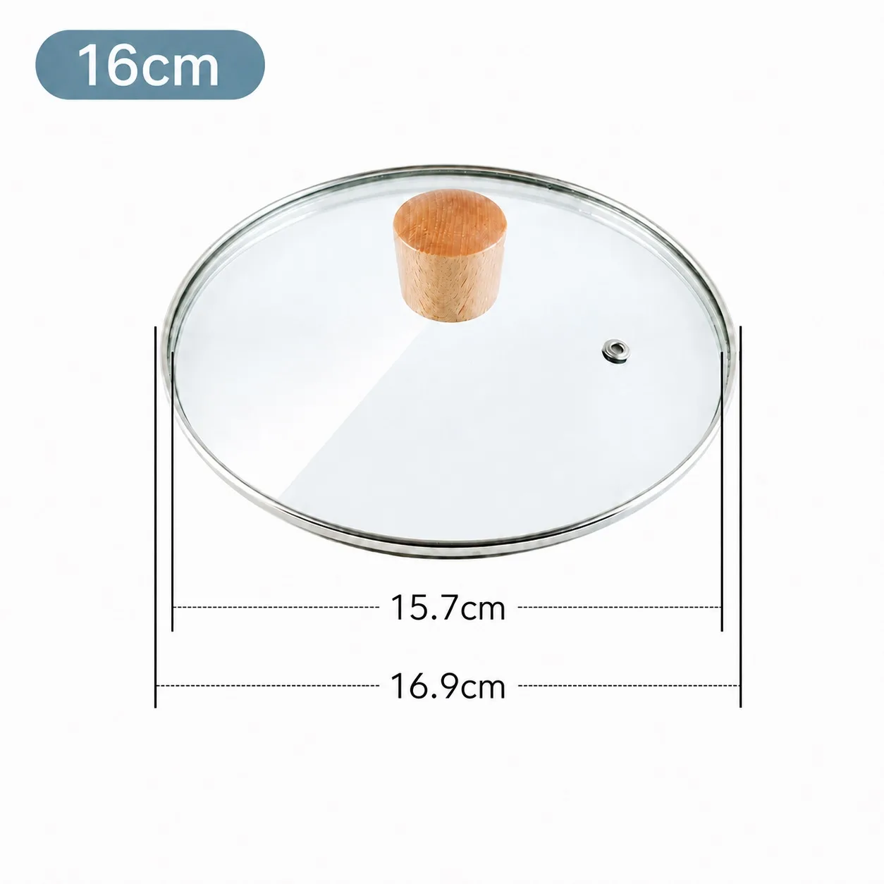 16cm (fits pot Ø 15.7-16.9cm)