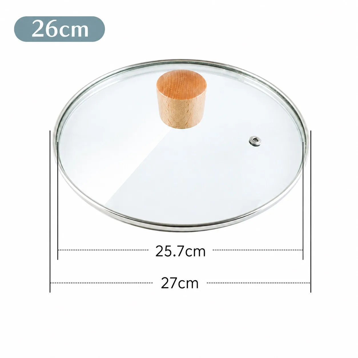 26cm (fits pot Ø 25.7-27cm)