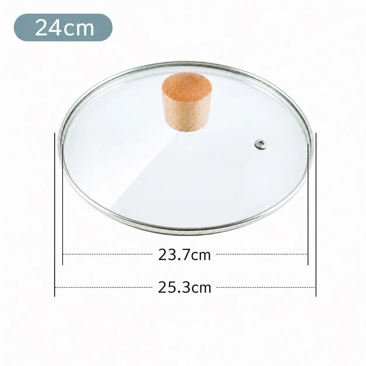 24cm (fits pot Ø 23.7-25.3cm)