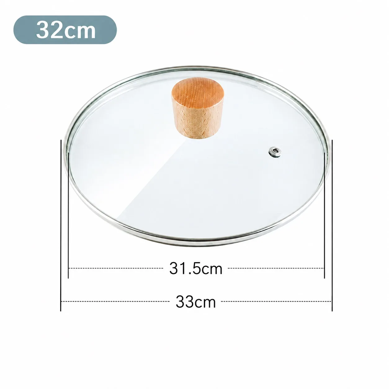 32cm (fits pot Ø 31.5-33cm)