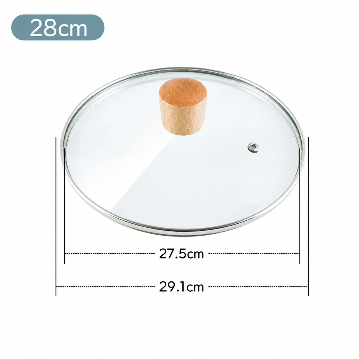 28cm (fits pot Ø 27.5-29.1cm)